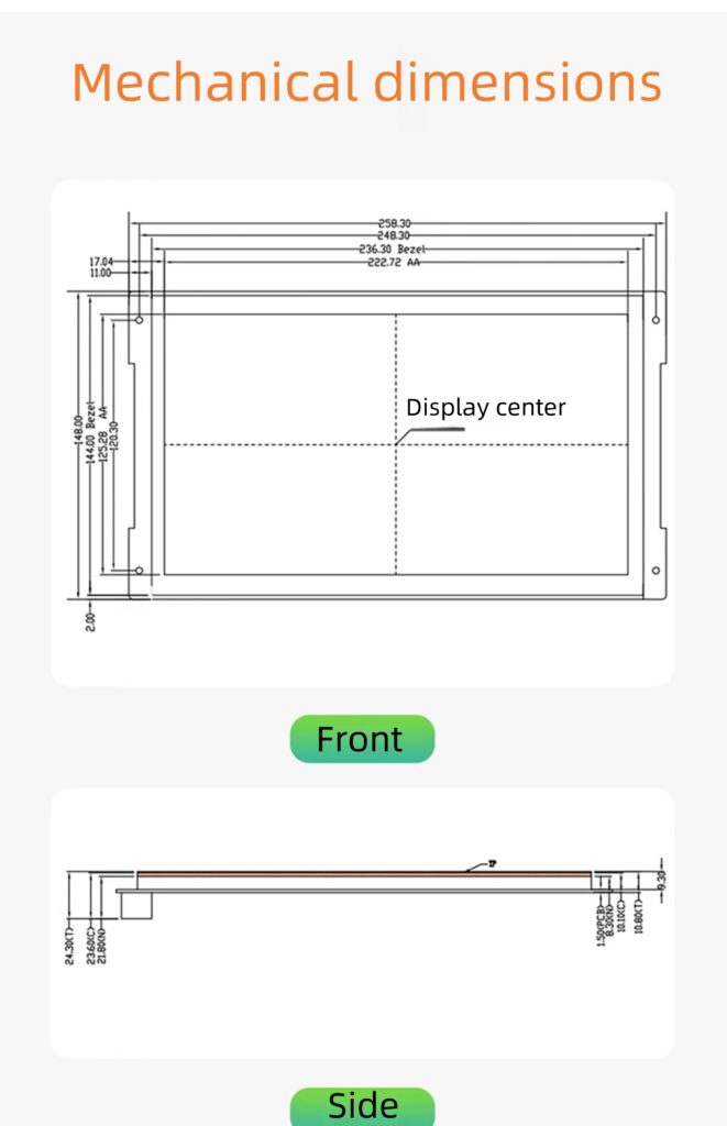 10.1 Inch Linux System Smart Display drawing