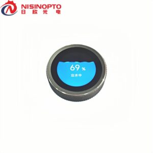 1.6-Tela de botão de metal serrilhado de polegada para torneiras