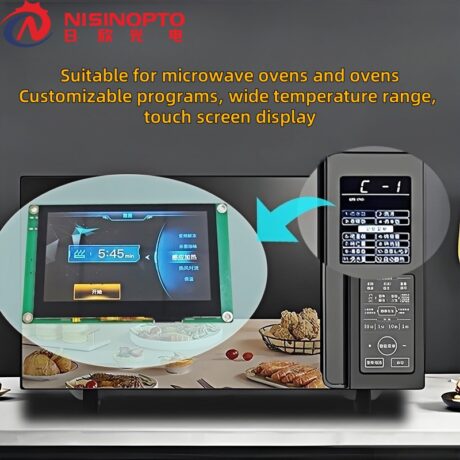 4.3-inch touchscreen serial display for microwave ovens and ovens