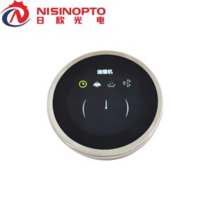 Smart knob screen for range hoods